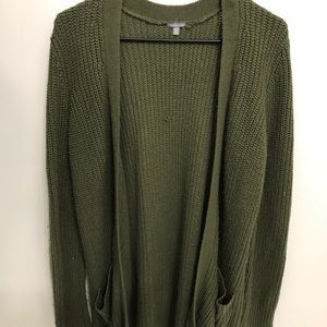 Green cardigan